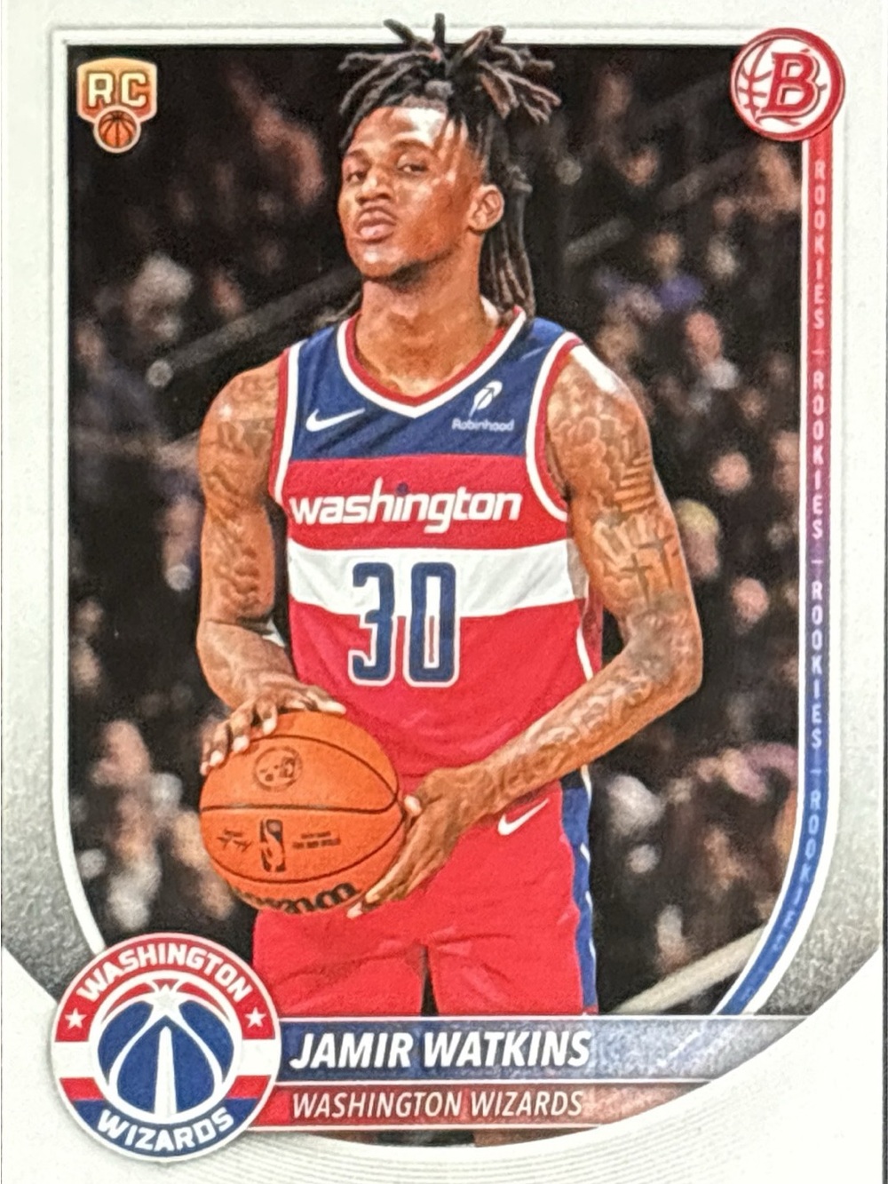 Topps Washington Wizards Jamir Watkins Rookie Card